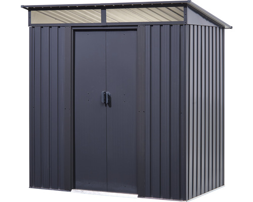 Tuinhuis met lessenaarsdak Lightline 195 x 121 cm antraciet