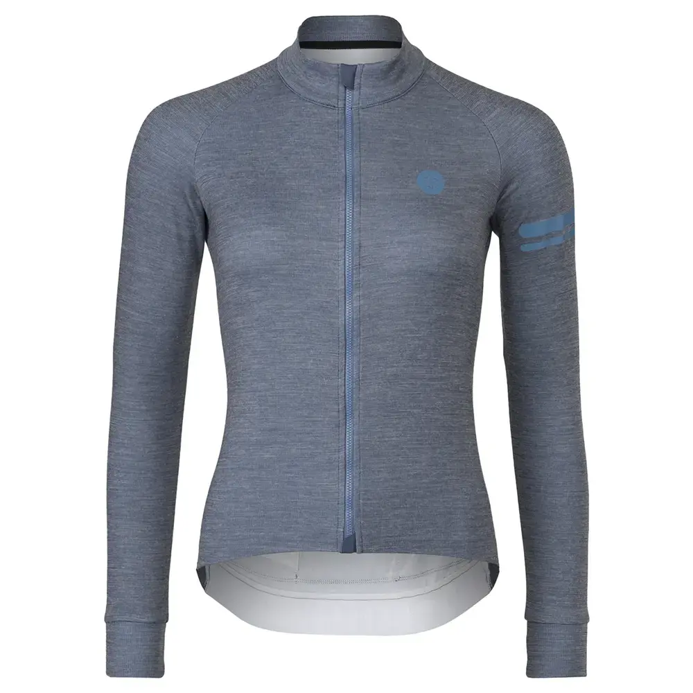 AGU Performance Merino Fietsshirt Lange Mouwen Blauw Dames