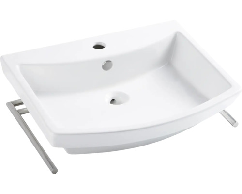 basano wastafel SAVONA wit incl. 2 handdoekhouders