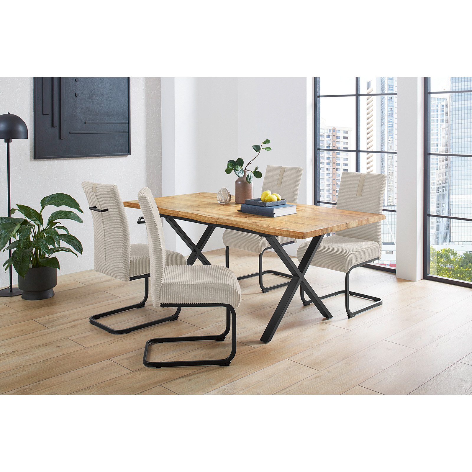 Tisch Marta Dekor Wildeiche, 140/180 x 76 x 90 cm