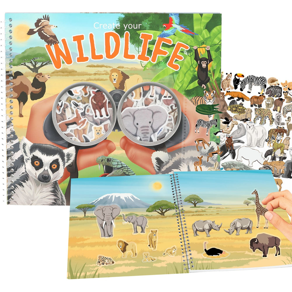 Køb TRENDS by Depesche Create Your Wild Life Med Flock Stickers