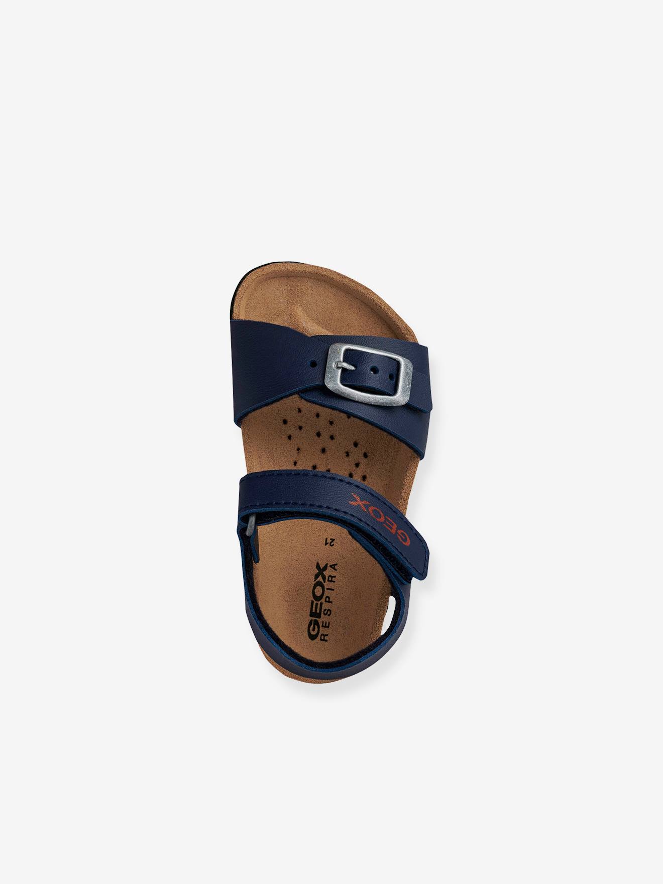 Sandálias infantis BS. Chalki BA GEOX®, azul escuro liso