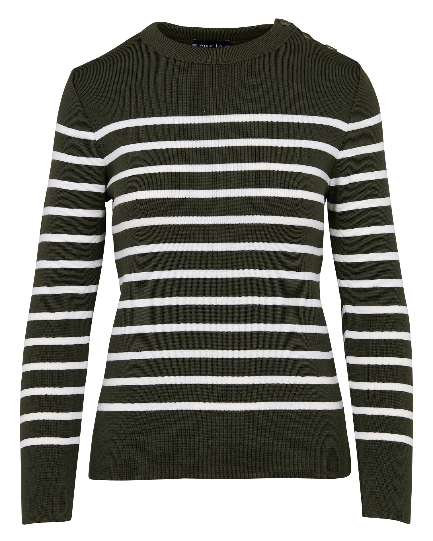 BRIAC - Pull col rond rayé en laine | Multicolore
