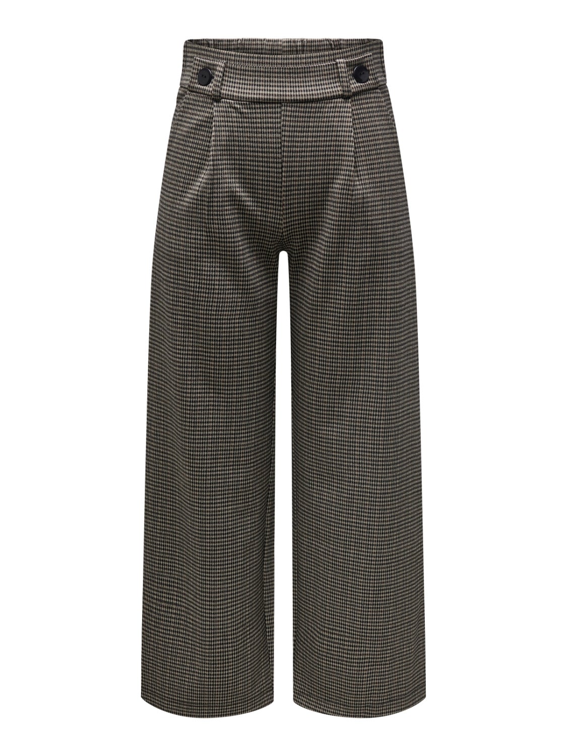 JDYGEGGO Mittlere Taille Weiter Beinschnitt Hose Cobblestone