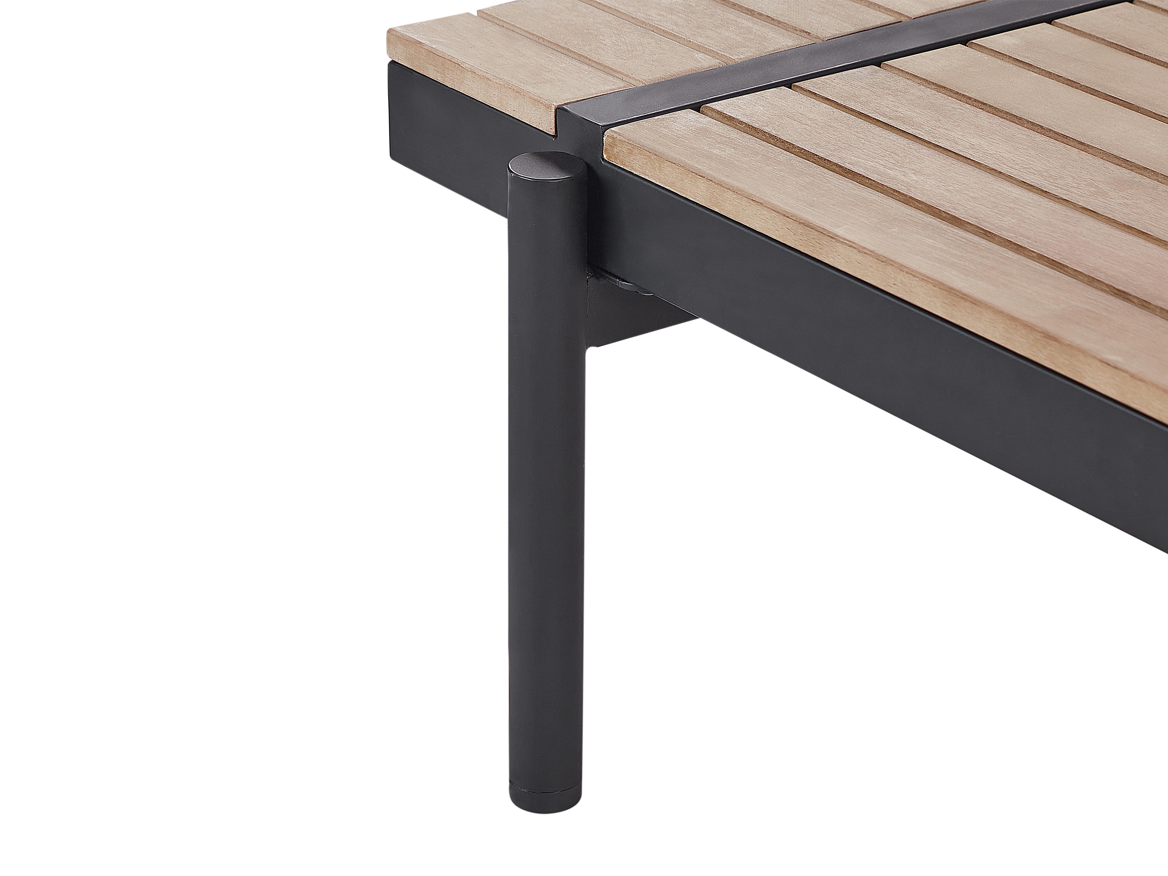 Tuin hoekloungeset met tafel 5-zits BELLARIVA Eucalyptushout Gebroken wit