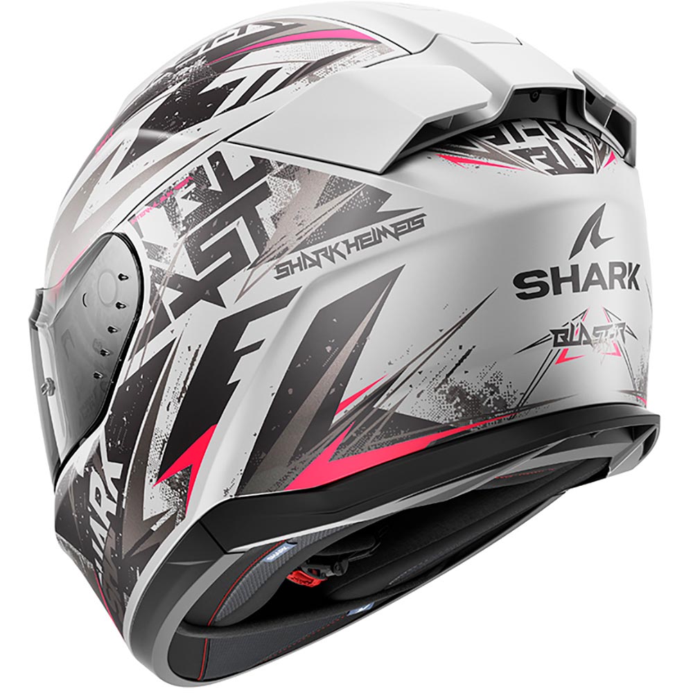 Shark - Casque D-Skwal 3 Blast-R Gris brillant / Noir / Rose