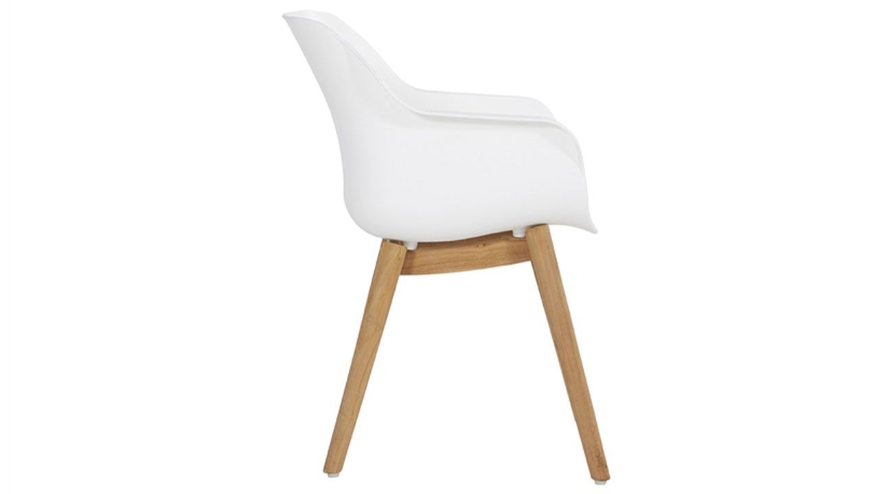 Tuinstoel Royal White 11.688.203 Sophie Teak B62 x D59 x H84 cm