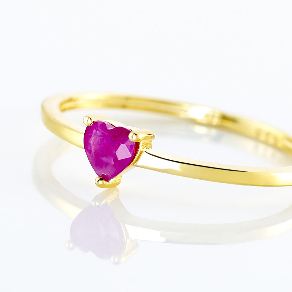 Bague Lissounia Or Jaune Rubis