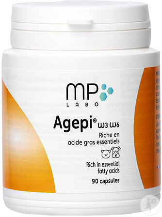 MP Labo Agepi Riche En Acides Gras Essentiels Oméga 3 Et 6 Chiens Et Chats 90 Capsules