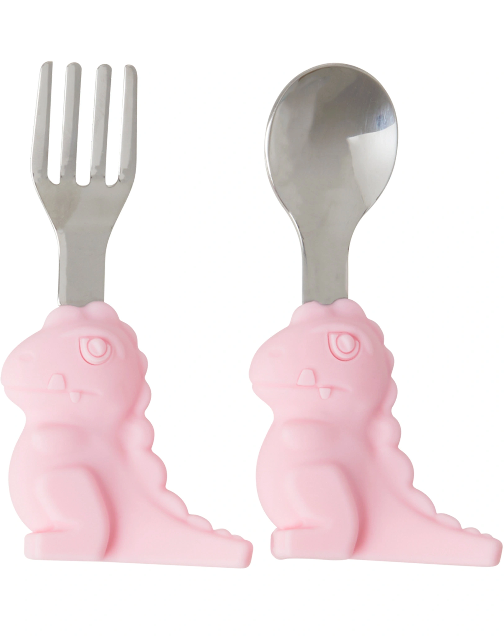 Besteck-Kids DINO 2-teilig in rosa
