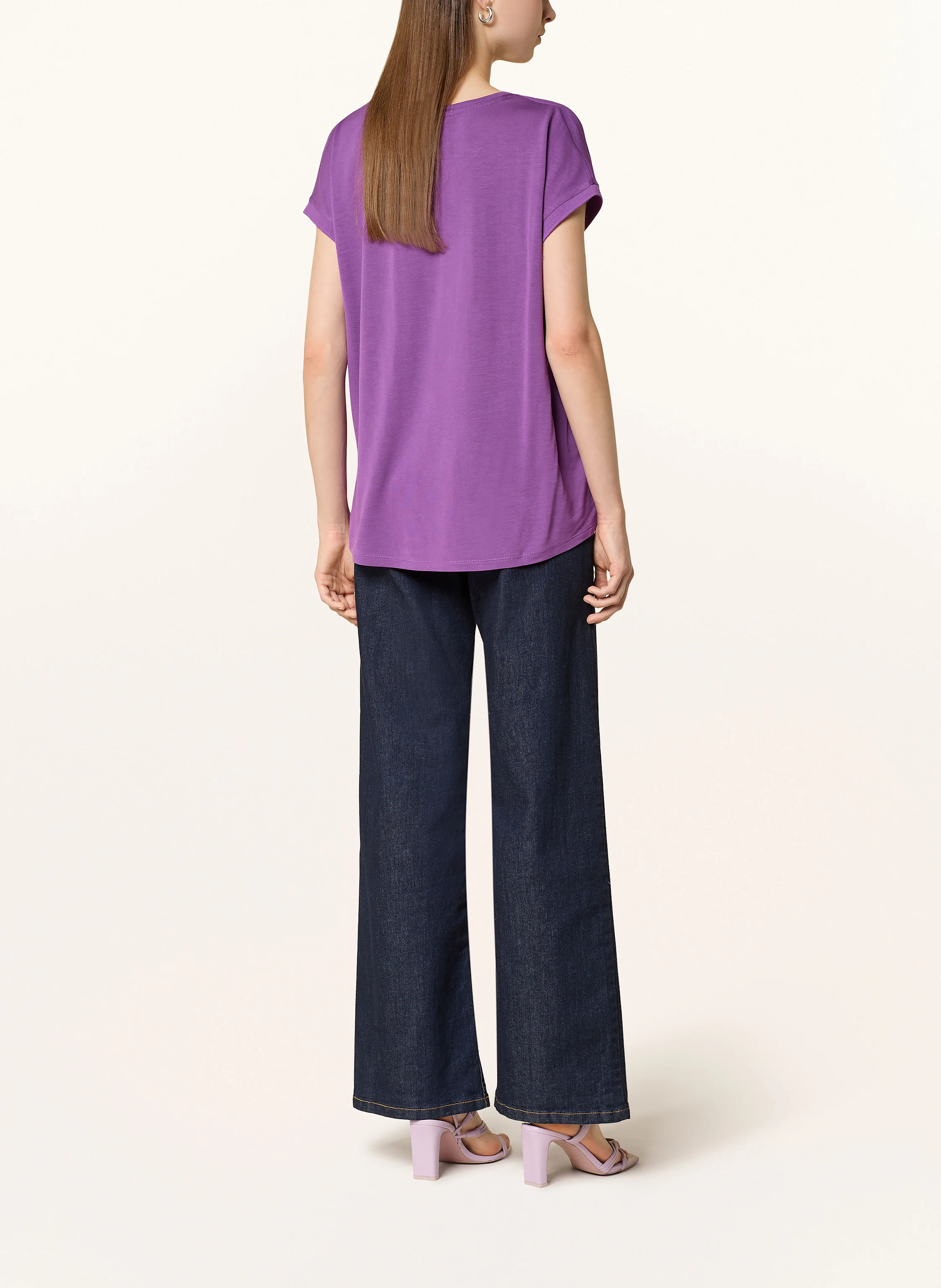 oui Blusenshirt im Materialmix