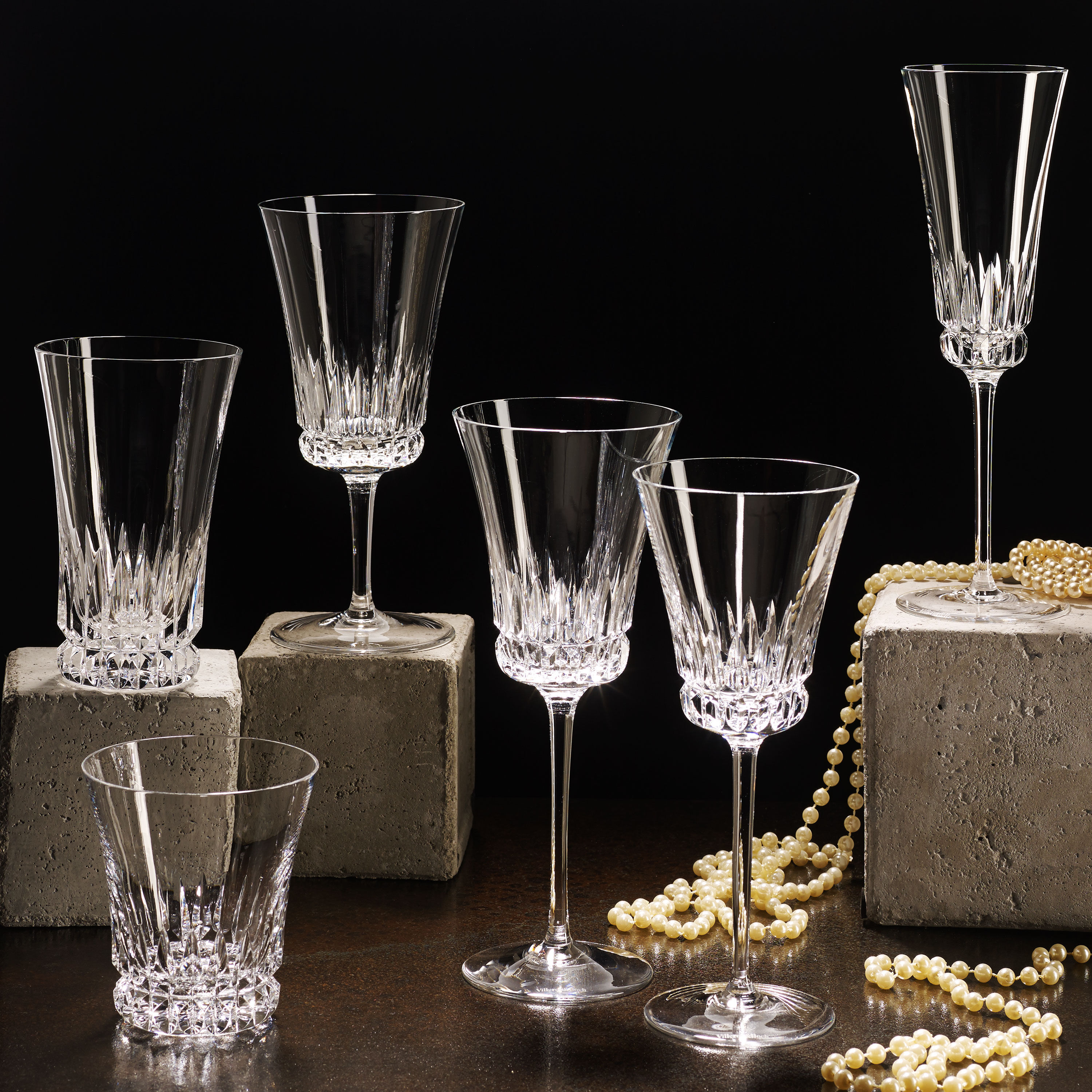Grand Royal Red wine glass Clear, 6.8 oz, crystal glass