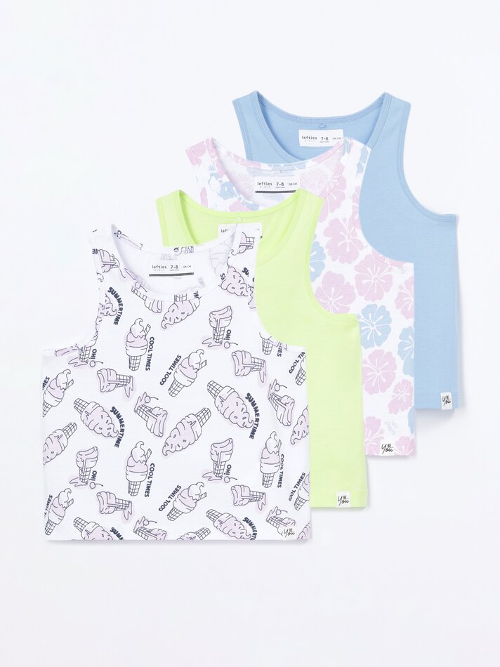 Conjunto com 4 regatas sortidas - Oceano