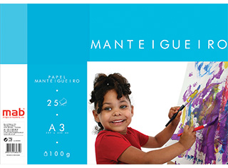 BLOCO PAPEL MANTEIGUEIRO A3 MAB 100G 25 FOLHAS