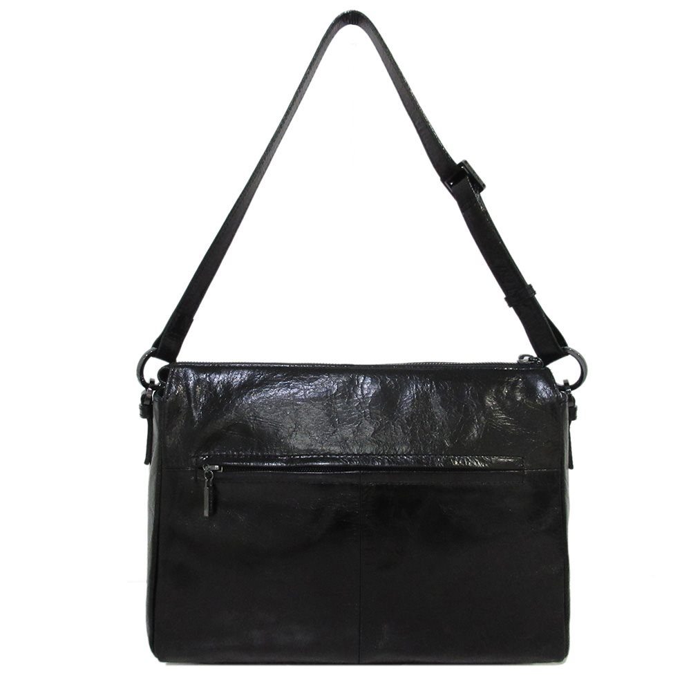 Claudio Ferrici Pelle Vecchia Shoulder Bag black