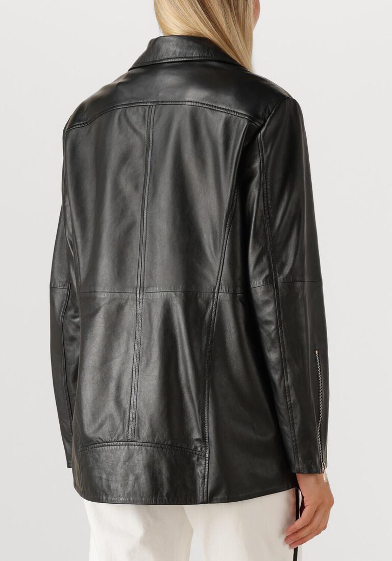 zwarte riani leren jas 572010-9027