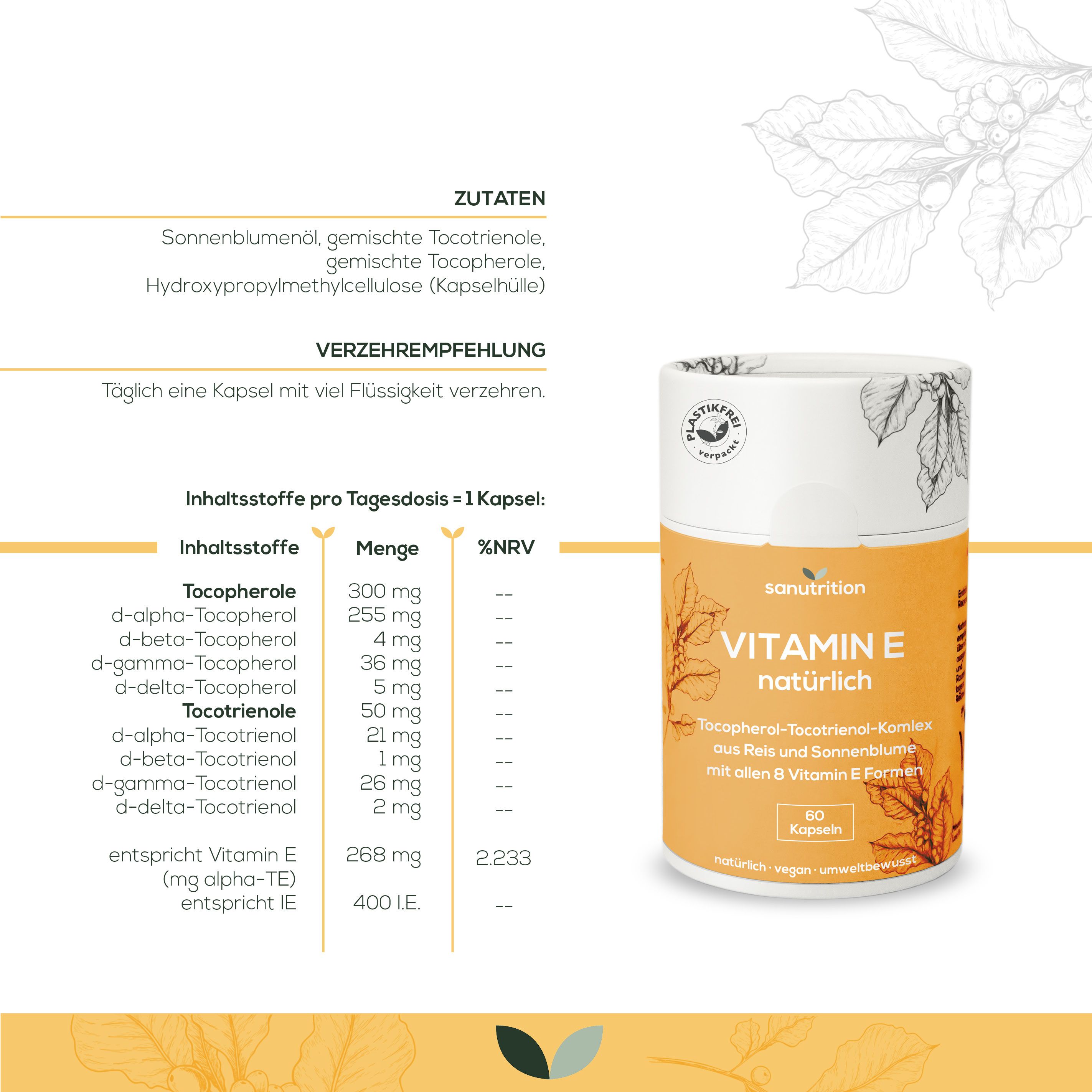 Sanutrition® - Vitamin E 400 I.E.