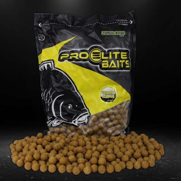 Bouillettes Pro Elite Baits Boilies Natural Foods Pineapple & Scopex 20mm (8kg)