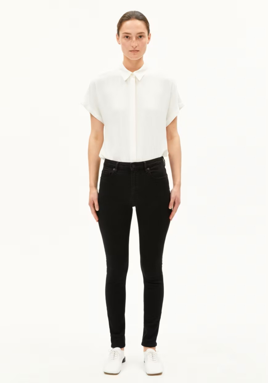 Armedangels Damen-Jeans Tillaa Rinse Black