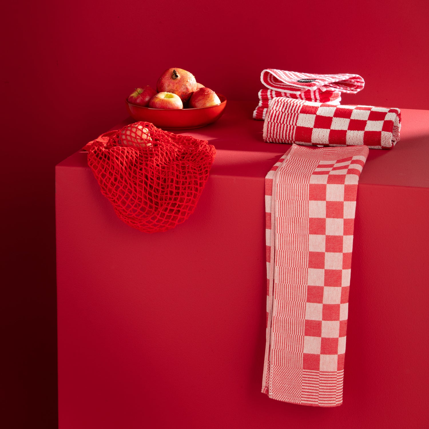 DDDDD keukendoek Barbecue rood 50 x 55 cm