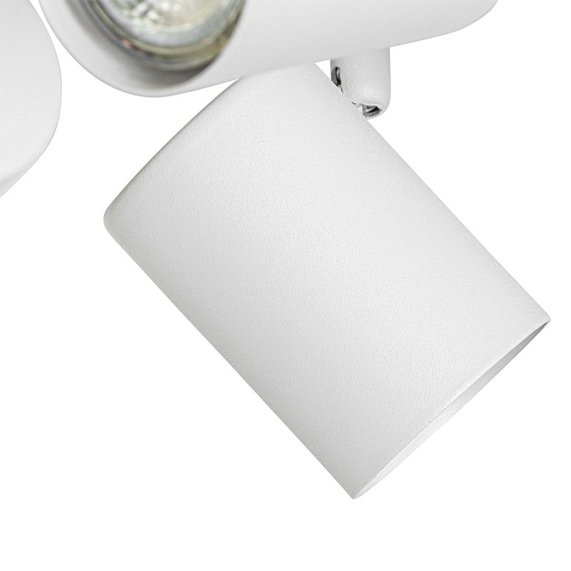 Moderne plafondlamp wit 4-lichts verstelbaar vierkant - Jeana