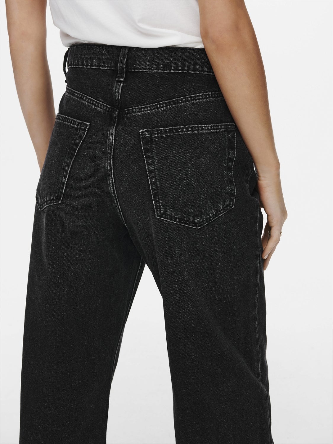 ONLHOPE Hohe Taille Weiter Beinschnitt Jeans Black Denim