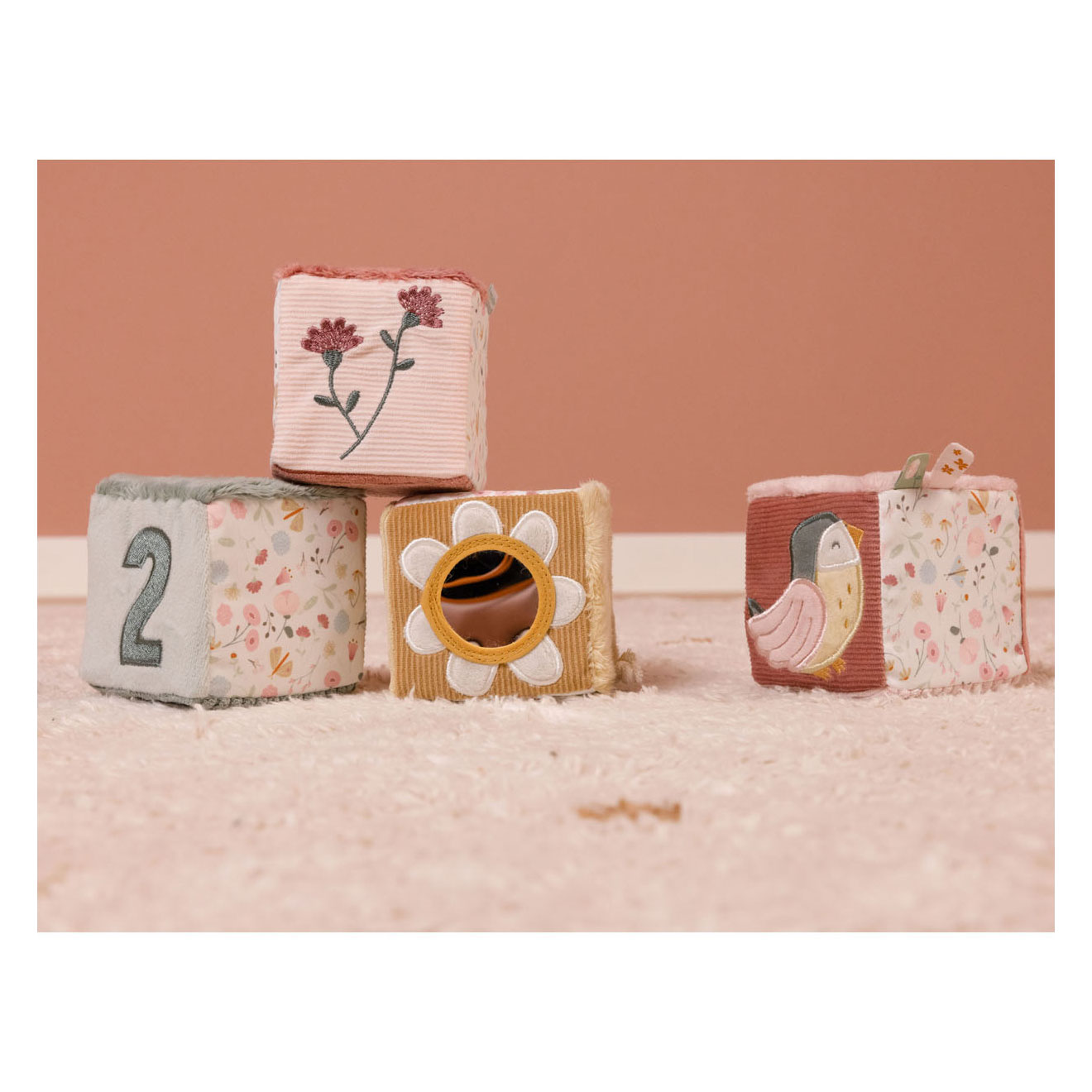 Little Dutch Zachte Blokkenset Flowers & Butterflies