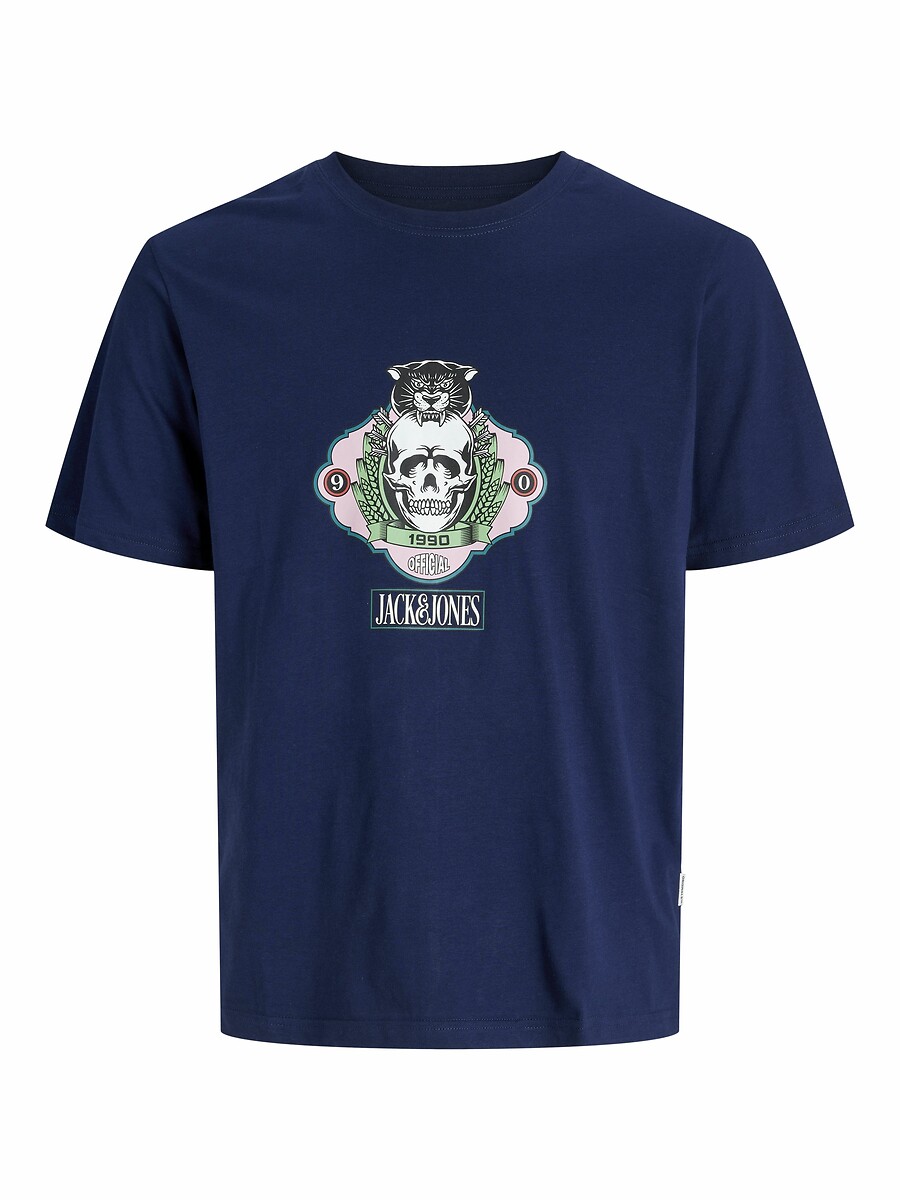 JACK & JONES<br>Camiseta de gola redonda com estampa
