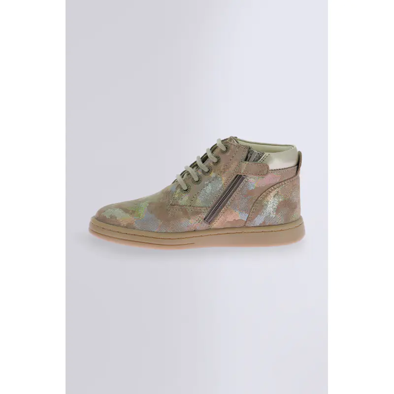 TACKLAND KAKI CAMO IRISE BOTTINES Cuir Fille