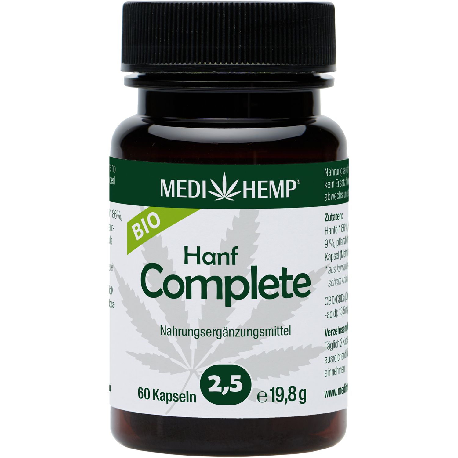 MEDIHEMP Bio Hanf Complete Kapseln 2,5% CBD