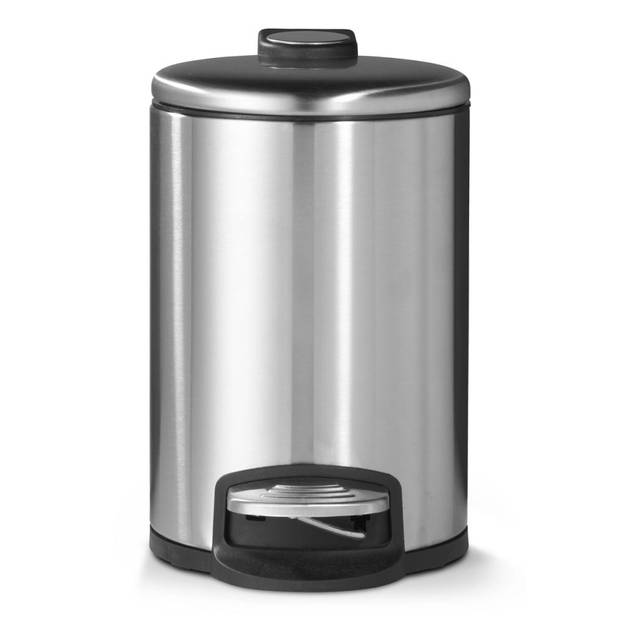 Blokker Pedaalemmer - 3 liter - Mat Staal