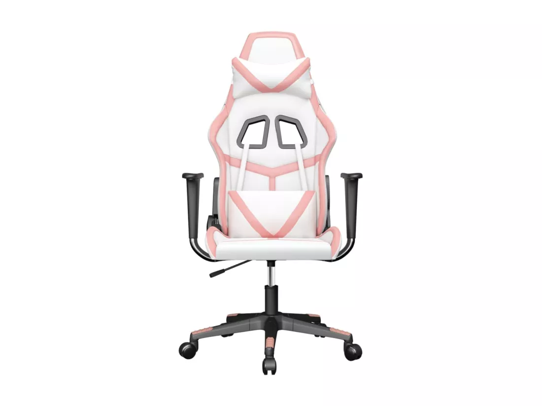 Chaise de jeu Blanc et rose Similicuir