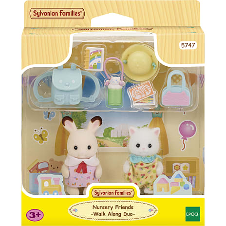 Sylvanian Families vuggestue-venner - walk along duo