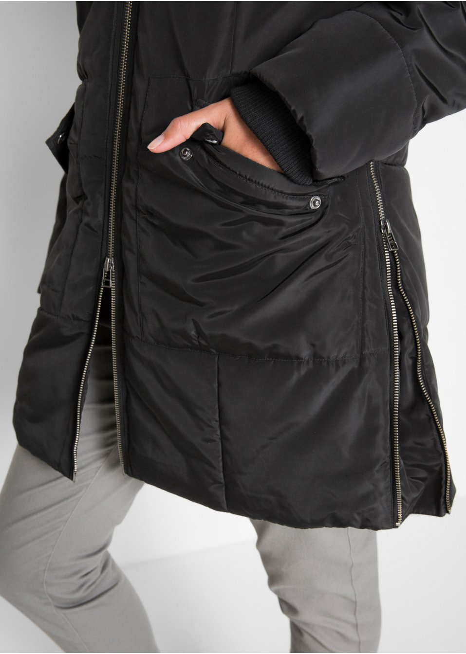 Veste avec capuche doublée