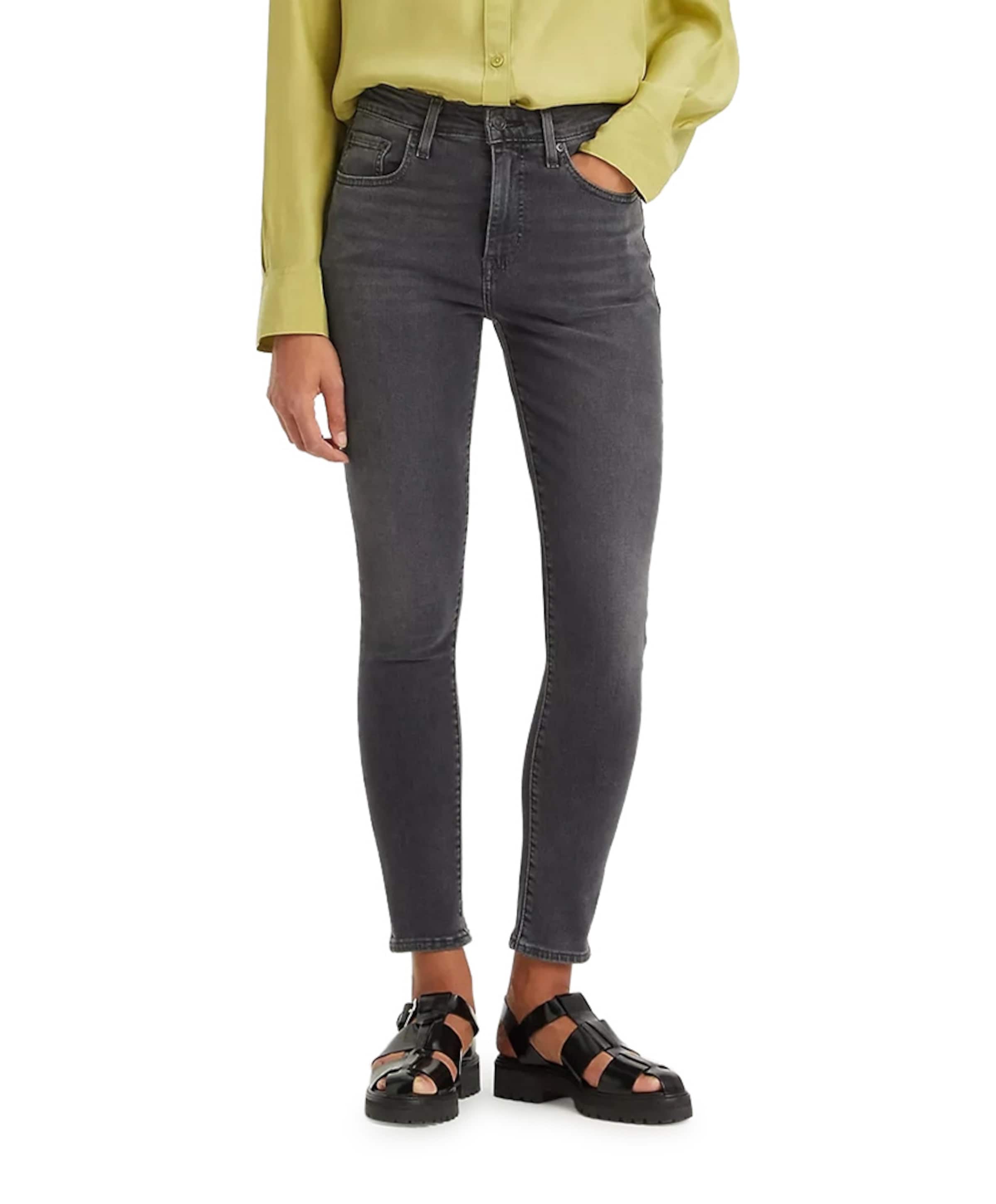 Levi's 721 High rise skinny dames jeans grijs
