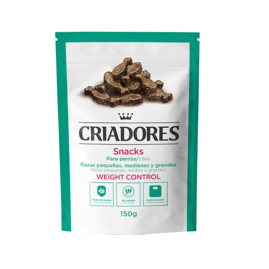 Ração para controle de peso de cães adultos da marca Breeders.