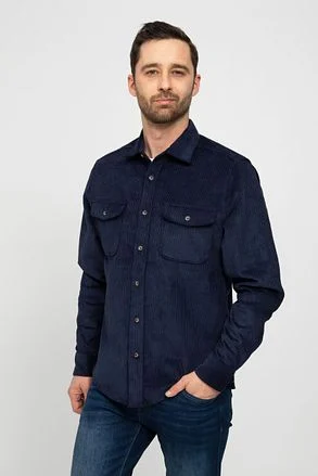 Suitable Overshirt Corduroy Navy 247-1 Heavy cord Navy kopen