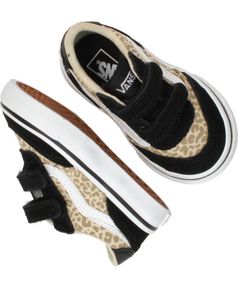 Vans Brooklyn LS V Leopard Sneakers Zwart Meisjes