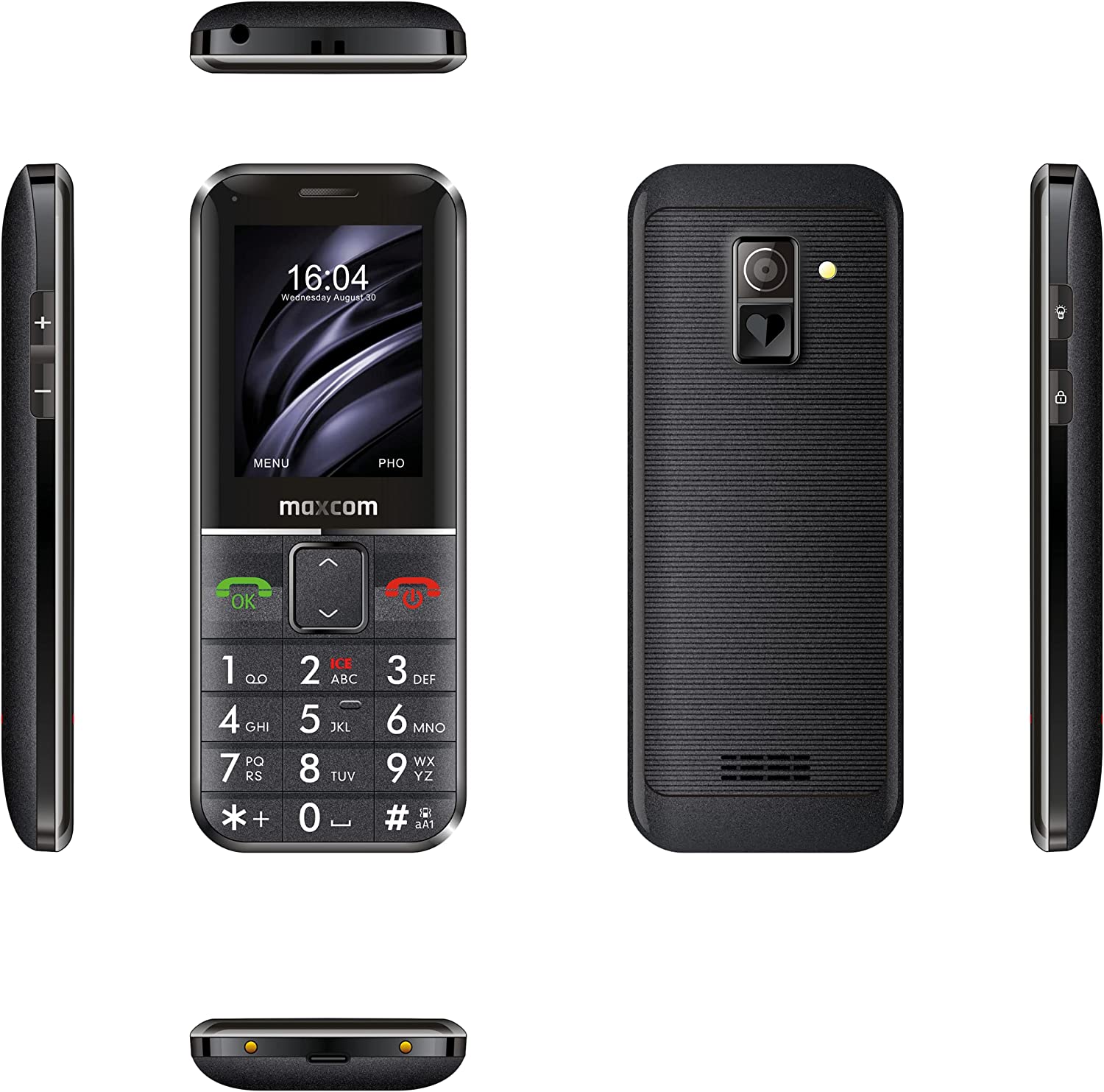 MM735, Balken, Single SIM, 5,59 cm (2.2 Zoll), Bluetooth, 1400 mAh, Schwarz