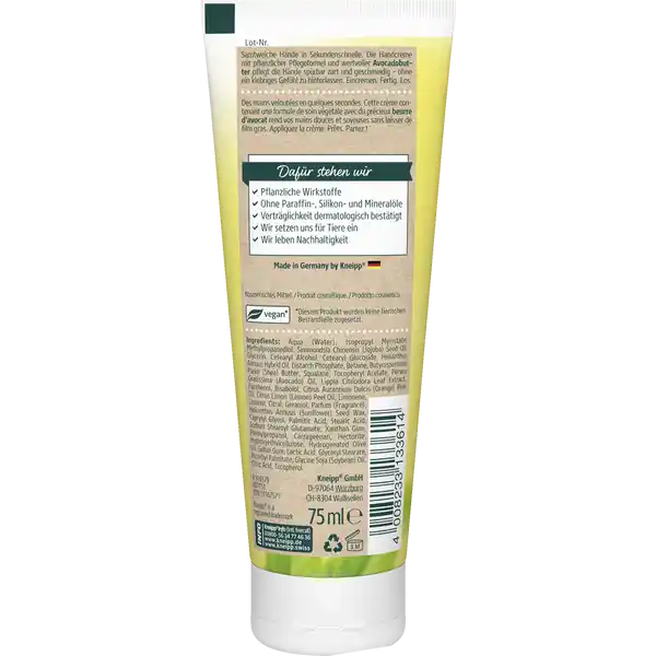 Sekunden Handcreme