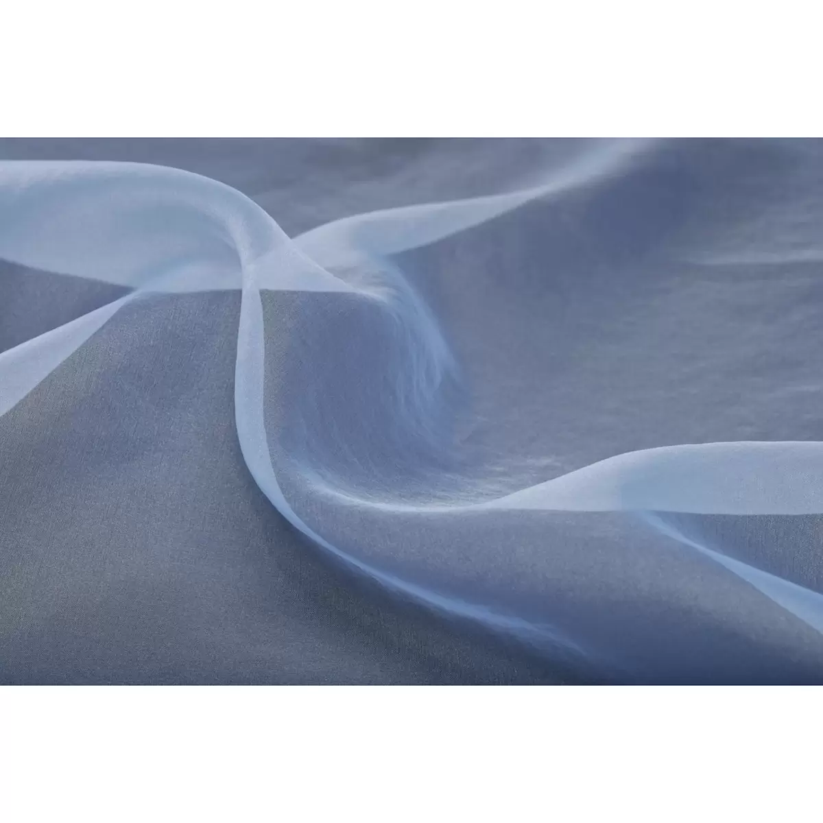 Tagvorhang Organza Blau