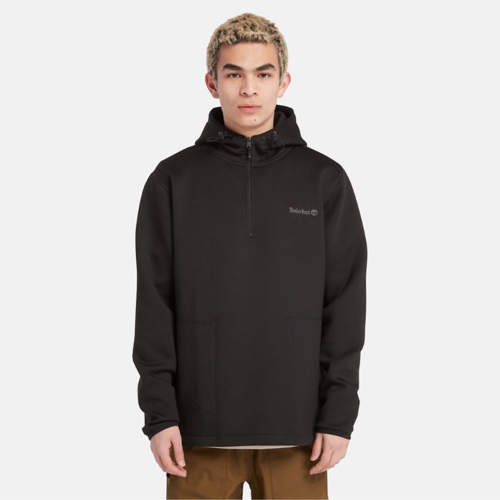 Moletom com capuz anti-UV masculino na cor preta