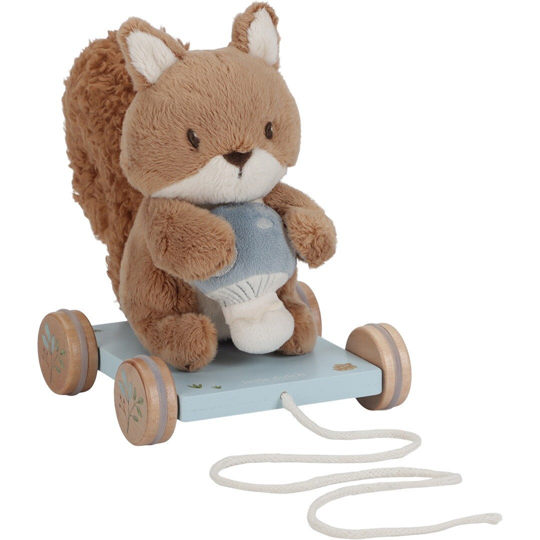 Little dutch trekfiguur pluche eekhoorn