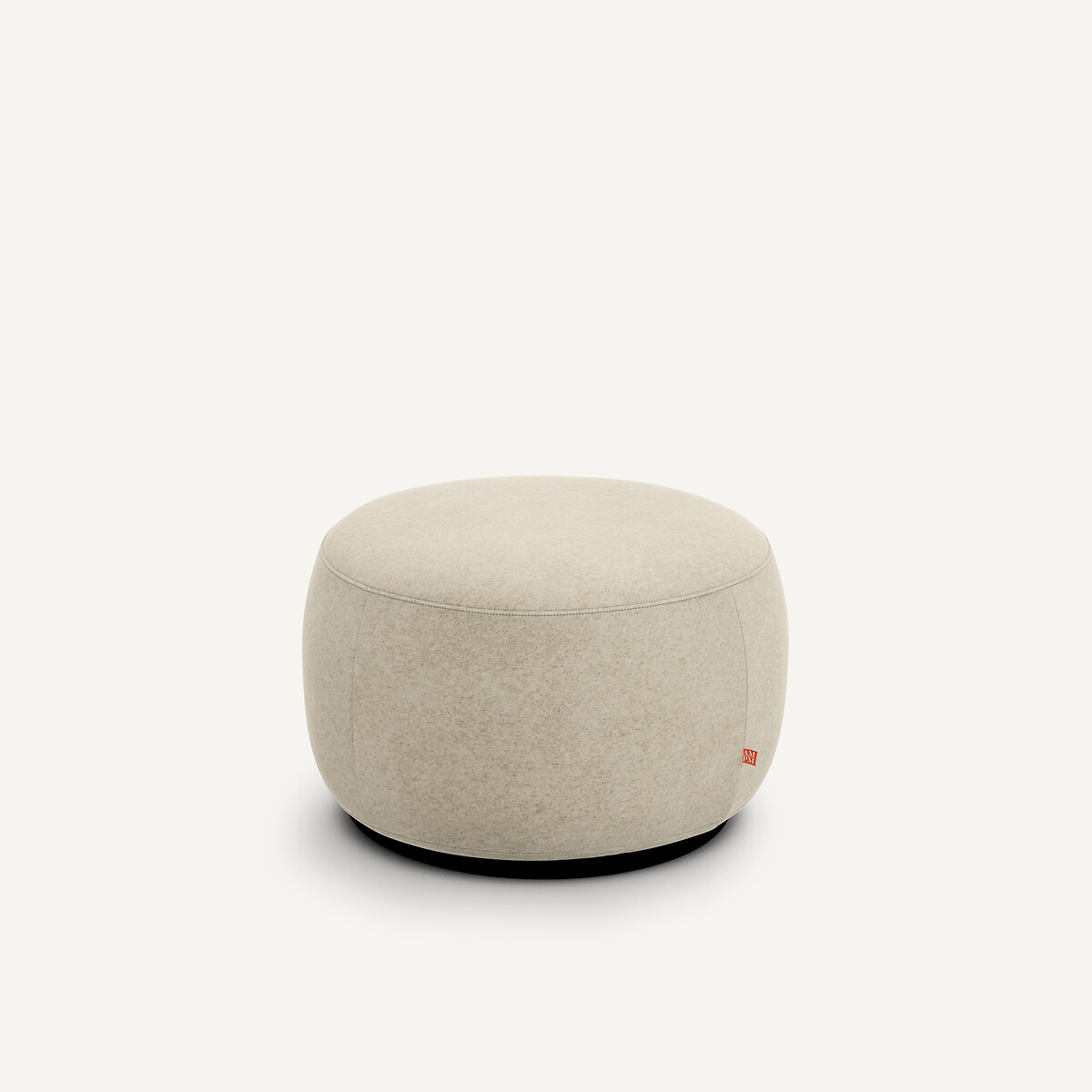 AM.PM<br>Puf XL em linho aveludado, Rosebury