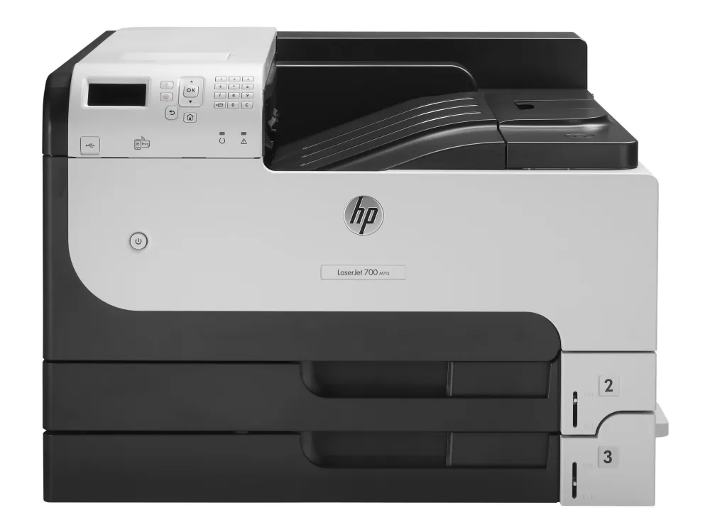 HP LaserJet Enterprise 700 Printer M712dn - Printer - S/H - Duplex - laser - A3/Ledger - 1200 dpi - op til 41 spm - kapacitet: 600 ark - USB, Gigabit LAN, USB vært