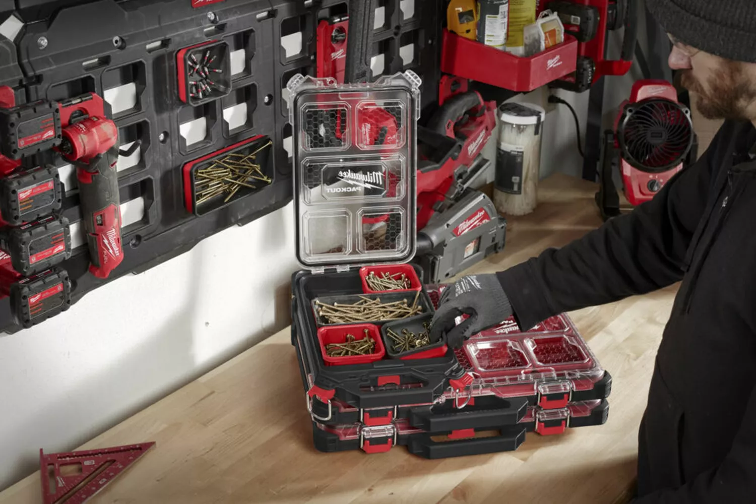 Milwaukee 4932493381 Packout magnetische bakjes 10x20 cm