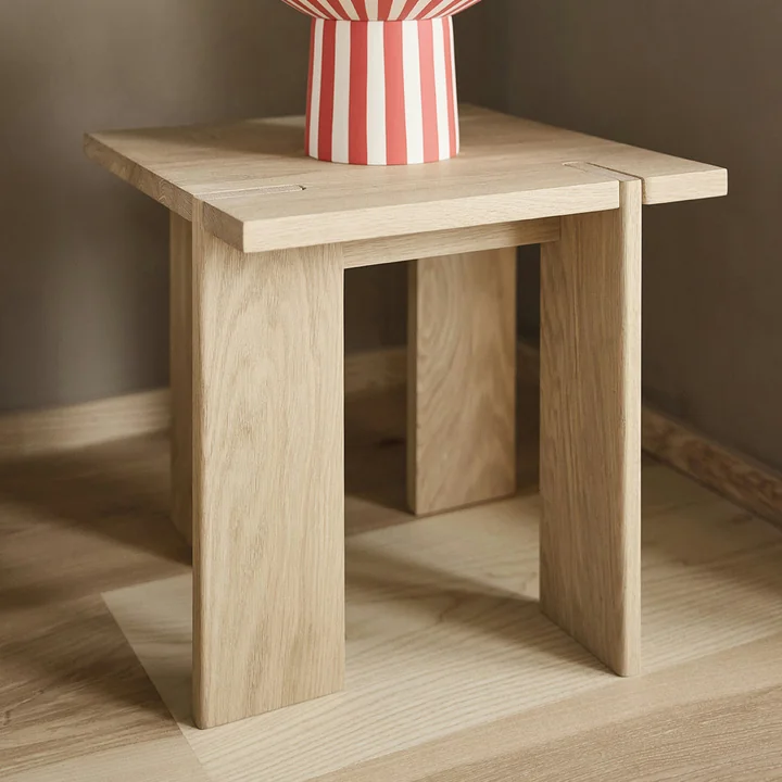 OYOY - Square Beistelltisch, high, H 45 cm, Eiche natur
