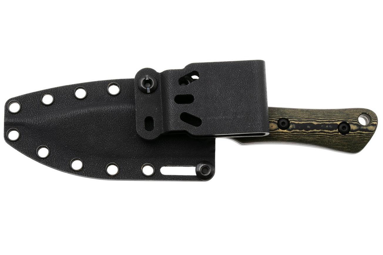 White River Knives Brave WRSS-BRV-RMB Stonewashed Magnacut, Maple Black Richlite, jachtmes, Smith and Sons design