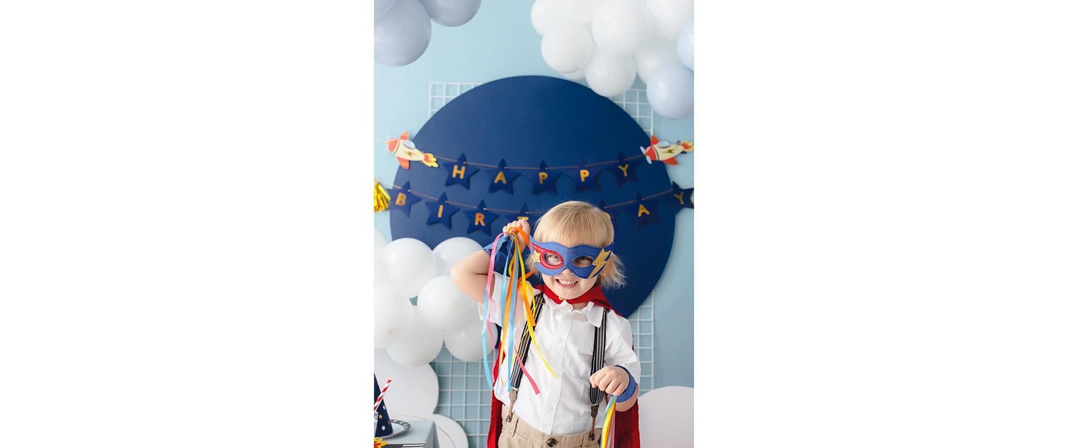 Girlande Flugzeug 3 m, DunkelblauGirlande für Kindergeburtstag