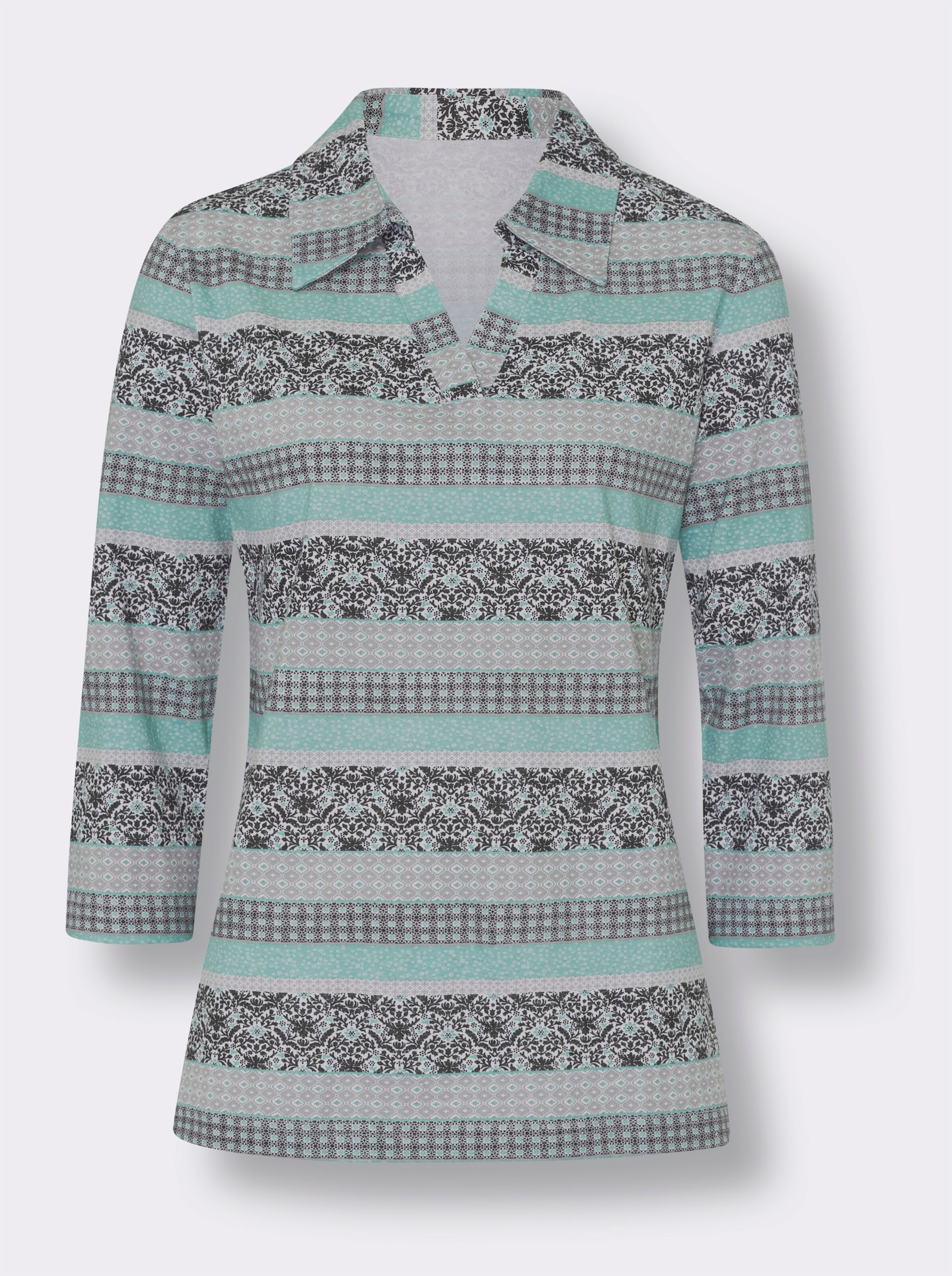 Poloshirt im Mustermix